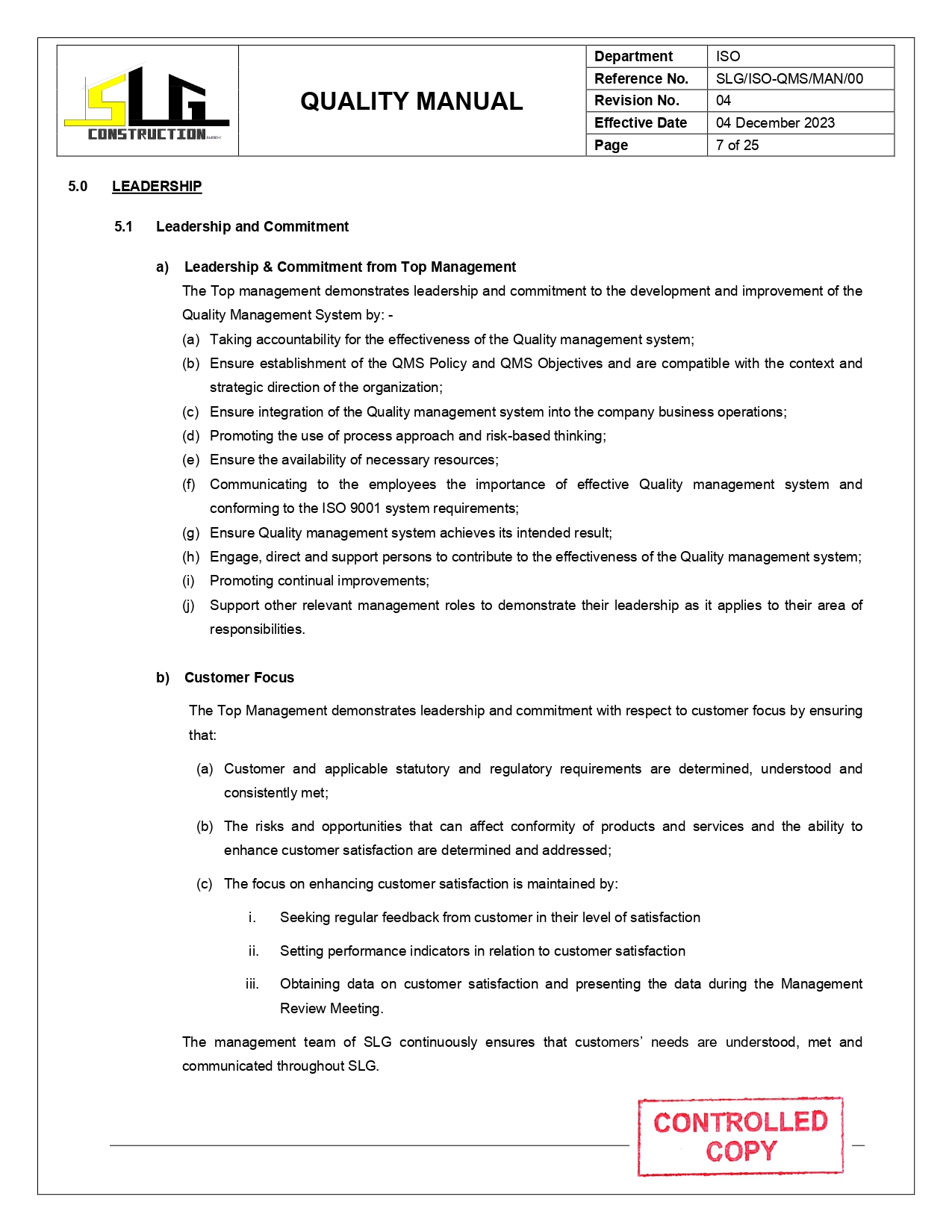QMS Manual Page 9